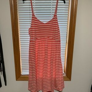 Two striped maternity dresses. Medium